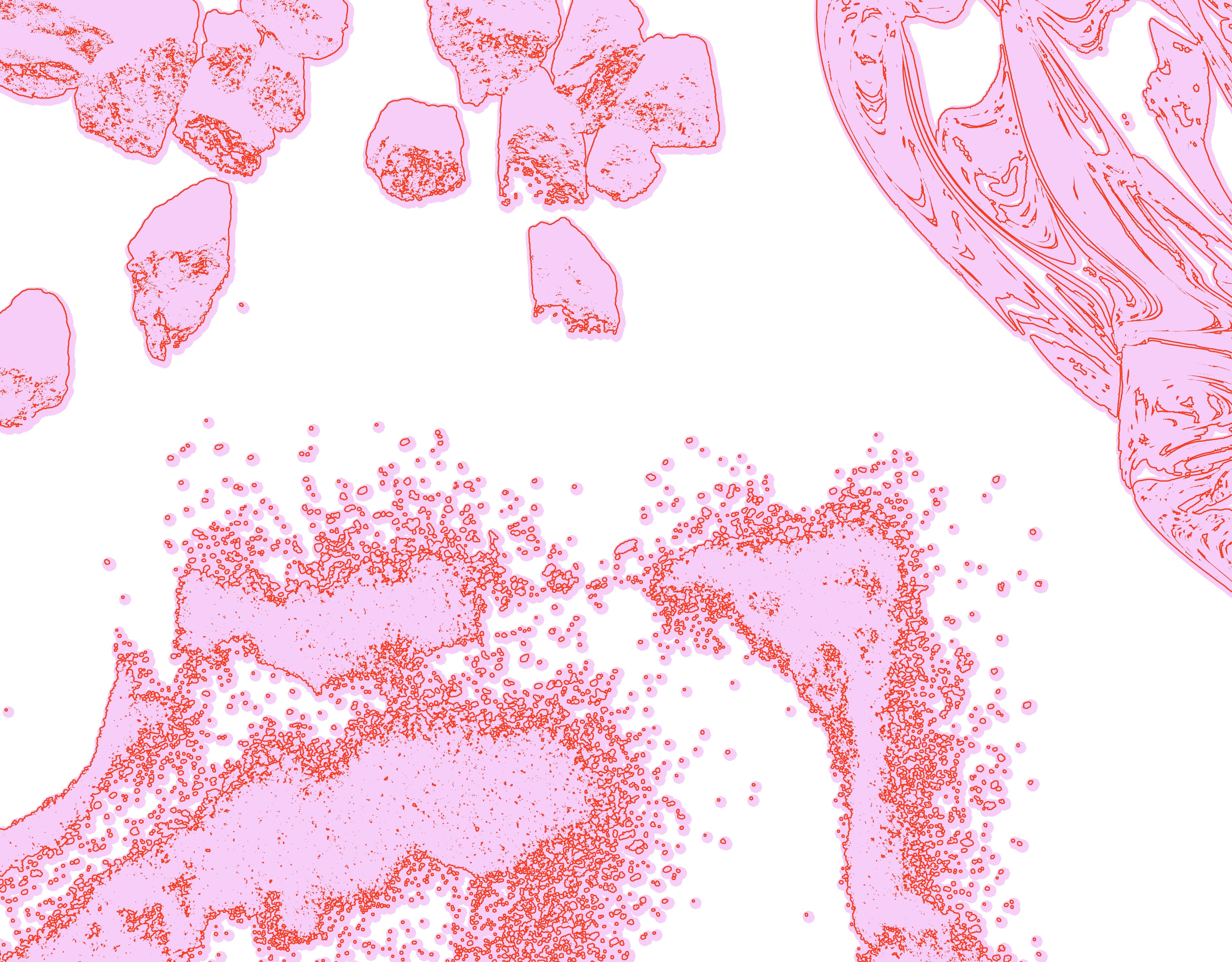 grafik mit rosa elementen